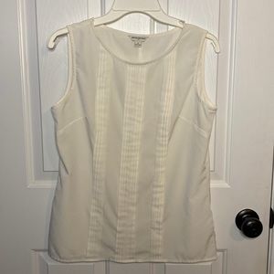Banana Republic Cream Sleeveless Top